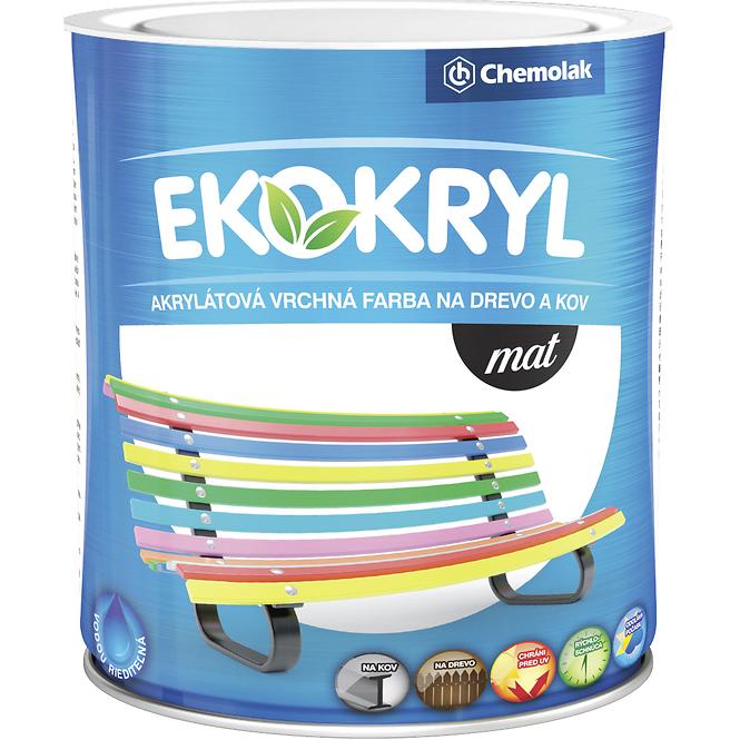 Chemolak Ekokryl Mat 0100 Biely 0,6l