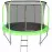 Trampolína COMFORT s rebríkom 244 cm zelená