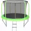 Trampolína COMFORT s rebríkom 244 cm zelená