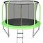 Trampolína COMFORT s rebríkom 244 cm zelená