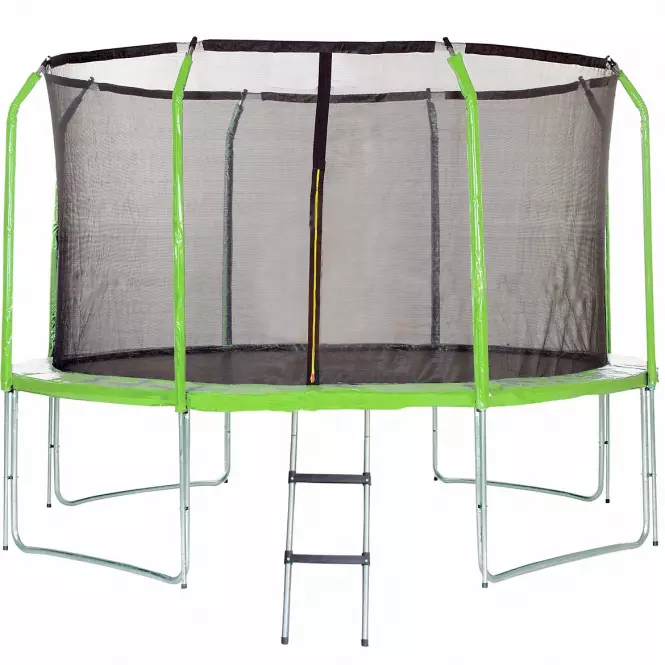 Trampolína COMFORT s rebríkom 366cm zelená