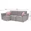 Rohová sedacia súprava Grey L Enzo 161 + Enzo 152 dr narural C.SZ,2