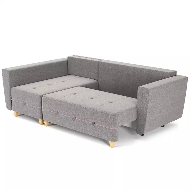 Rohová sedacia súprava Grey L Enzo 161 + Enzo 152 dr narural C.SZ