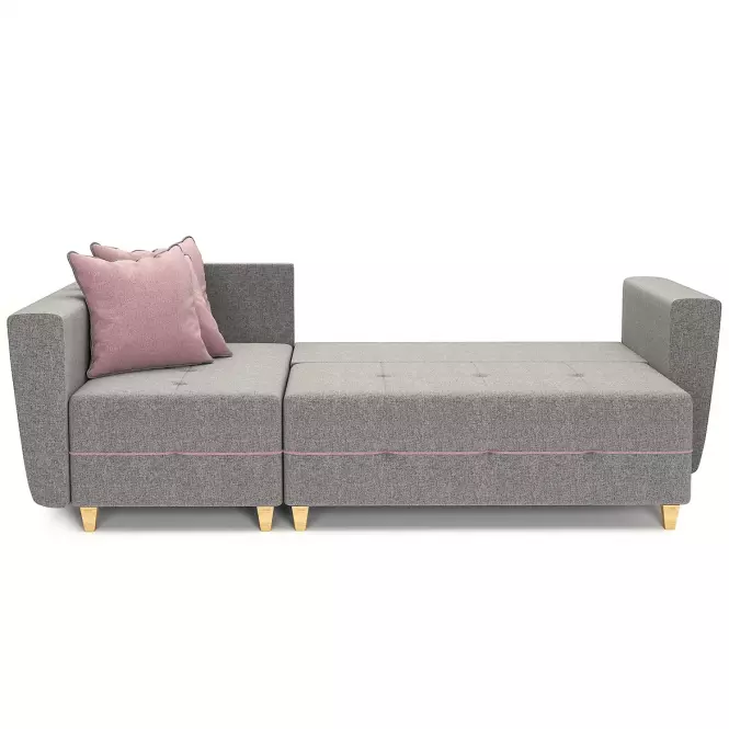 Rohová sedacia súprava Grey L Enzo 161 + Enzo 152 dr narural C.SZ,6