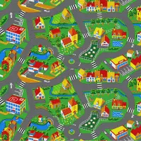 Metrážny koberec 4m Little Village 90. Tovar na mieru