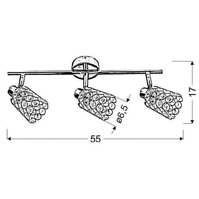 Stropné svietidlo  York 93-00101 Chrom LS3