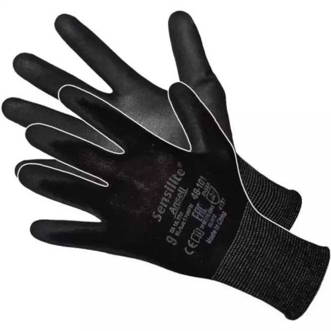 Rukavice Ansell Sensilite Black Roz 9