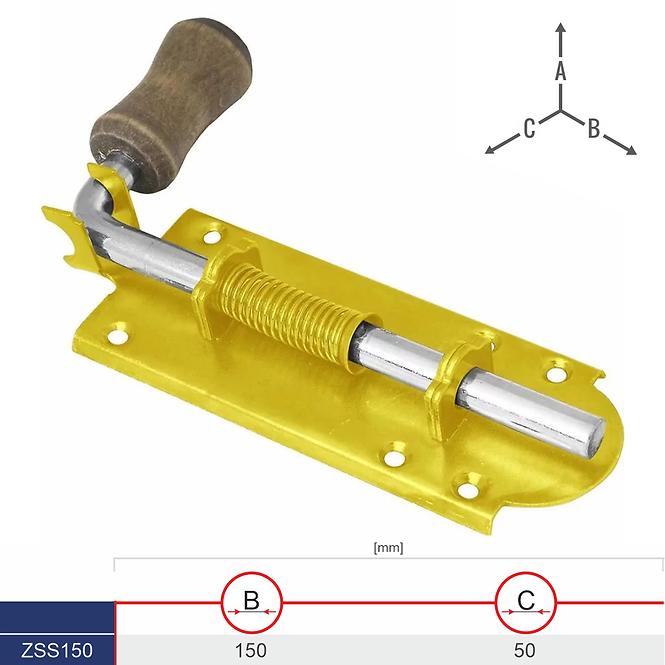 Zástrč s Pružinou ZSS150 150x50