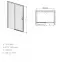 Sprchové dvere D2L/Freezone 100 W0 Glass Protect,2