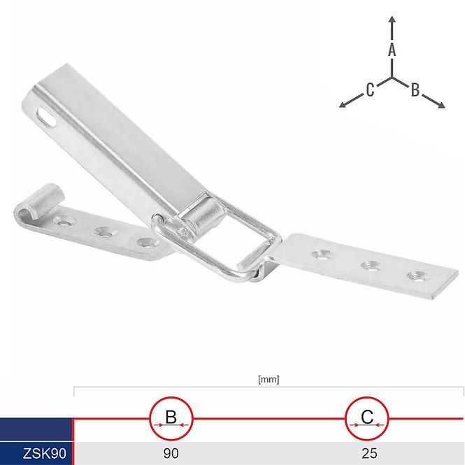 Bedňový Uzáver ZSK90 90x25,2