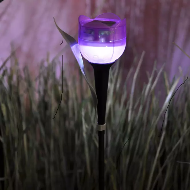 Solárna lampa  "TULIPANY" LED