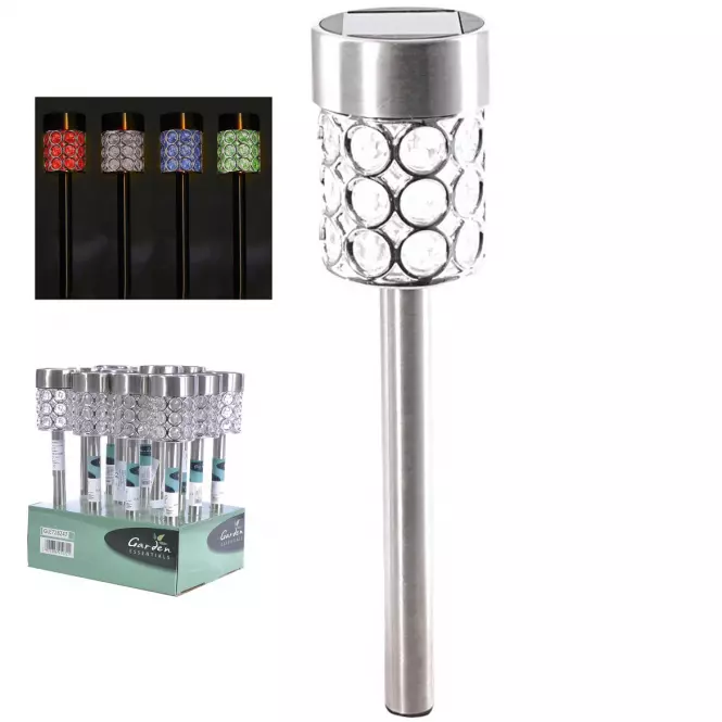 Solárna lampa GLE728247 LED Metal