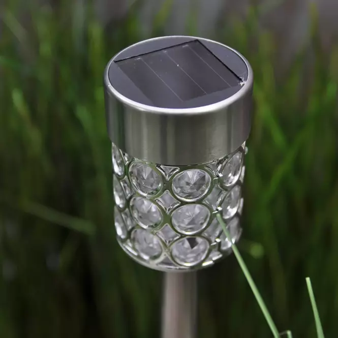Solárna lampa GLE728247 LED Metal