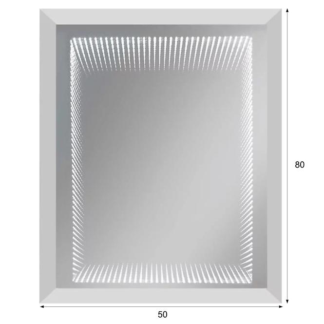 Kúpeľňové zrkadlo s led s osvetlením 3D 138A