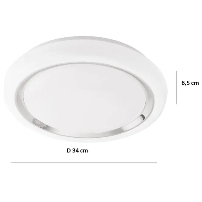Stropné svietidlo prisadené Capasso LED 96023 biela PL1,3