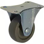 Nábytkové koleso kaučukové 32 mm/12 kg pevné