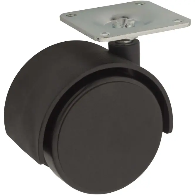 Nábytkové koliesko 40 mm/25 kg s montážnou platničkou