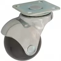 Nábytkové koliesko guľové Ø40mm/40kg, doska otočná