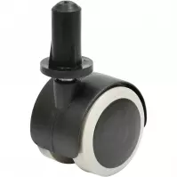 Nábytkové koliesko 40 mm/25 kg kolík 8 mm s puzdrom 13 mm 