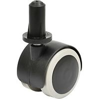 Nábytkové koliesko 40 mm/25 kg kolík 8 mm s puzdrom 13 mm 