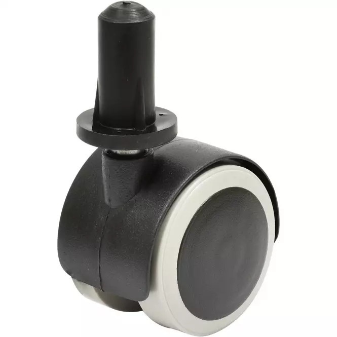 Nábytkové koliesko 40 mm/25 kg kolík 8 mm s puzdrom 13 mm 