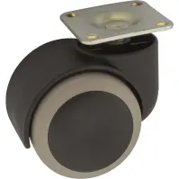 Nábytkové koliesko 50 mm/50 kg s montážnou platničkou