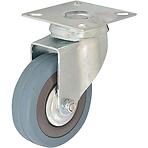 Otočné pojazdné koliesko 100 mm/65 kg doska montážna, guma