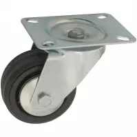 Pojazd, čierne koleso 80 mm/80 kg, doska otočná