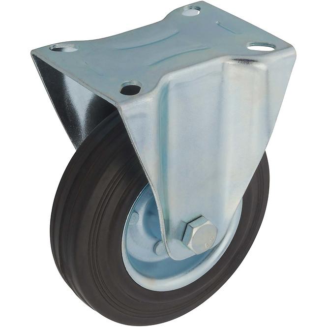 Nábytkové koliesko čierne  125 mm/125 kg, doska pevná