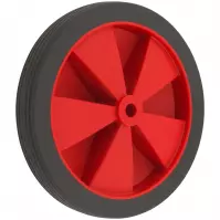 Koliesko na vozík 122 mm/30 kg červené