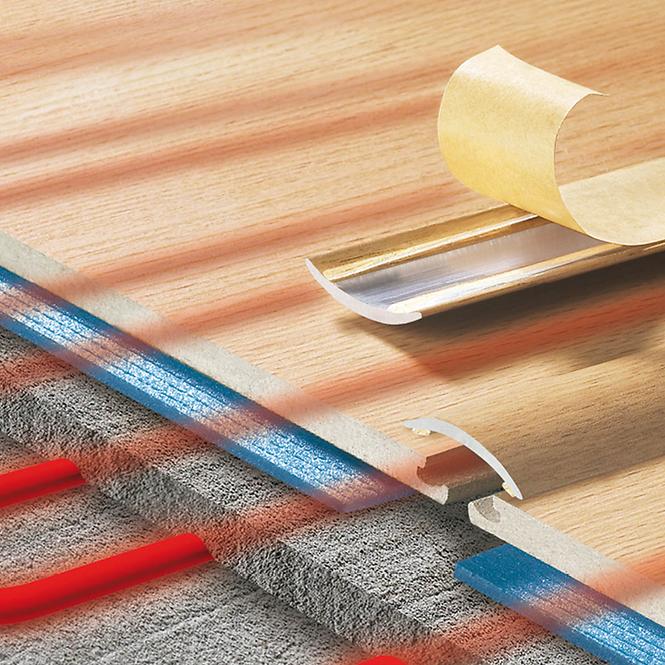 Lišta ochranná oválna LPO 30 lepidlo 0,9m teak,3