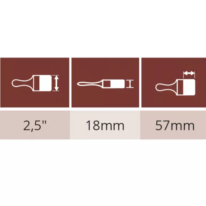 Štetec american wood 2,5”,2