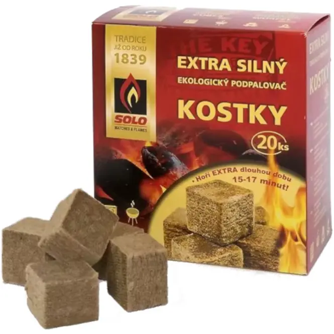 SOLO Podpalovač extra silný – kocky