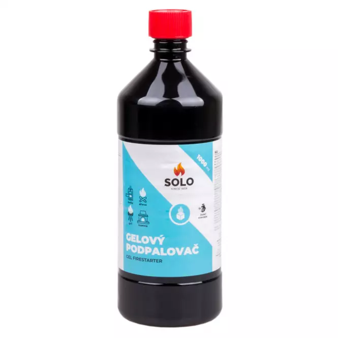 SOLO Gelový podpalovač grilov a krbov 1000 ml