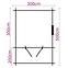 Domček Zuzia I 3x3m + terasa 3x2m s oknom, 34mm, s podlahou,4