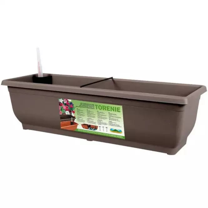Kvetináč Samonav Torenie 50 cm/hnedá