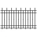 Plotový diel Brema 117,5x200 ral9005 w6161
