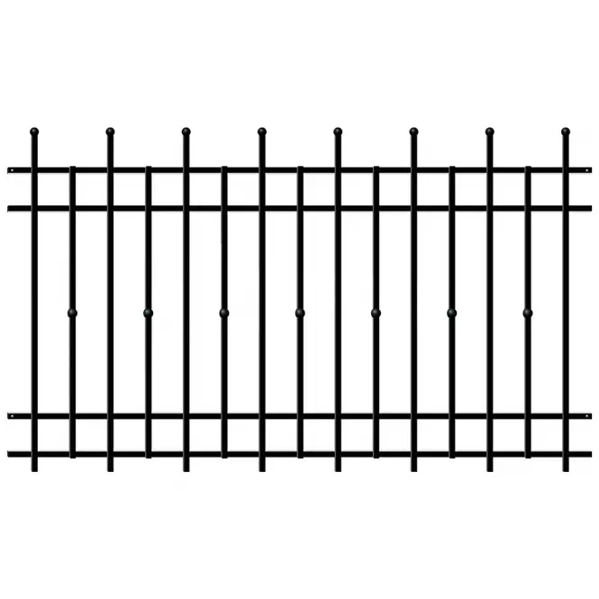 Plotový diel Brema 117,5x200 ral9005 w6161