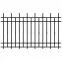 Plotový diel Brema 117,5x200 ral9005 w6161