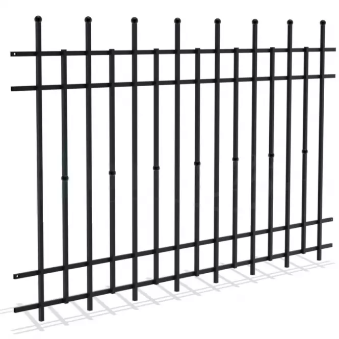 Plotový diel Brema 117,5x200 ral9005 w6161