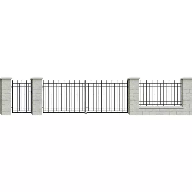 Plotový diel Brema 117,5x200 ral9005 w6161,6