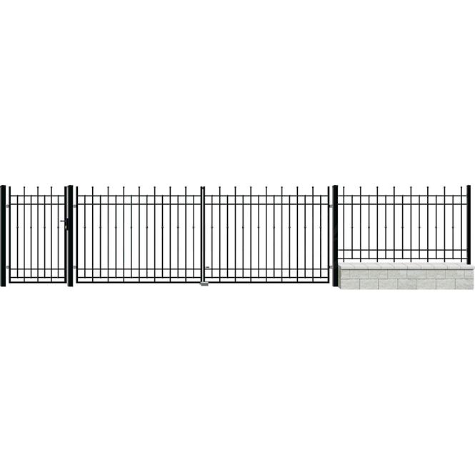 Plotový diel Brema 117,5x200 ral9005 w6161,7