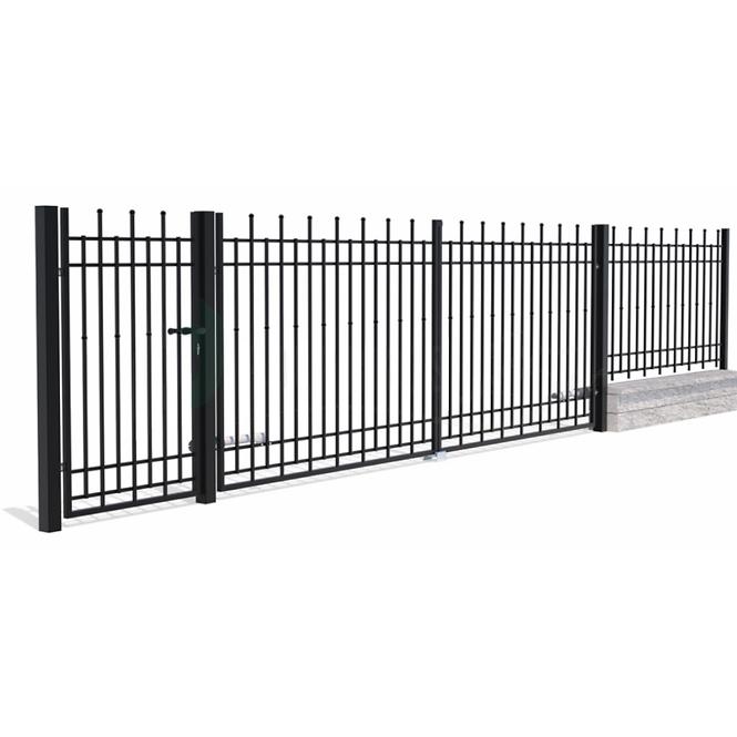 Plotový diel Brema 117,5x200 ral9005 w6161,8