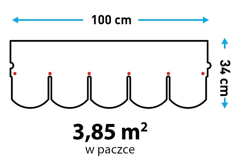 Šindel bobrovka červená