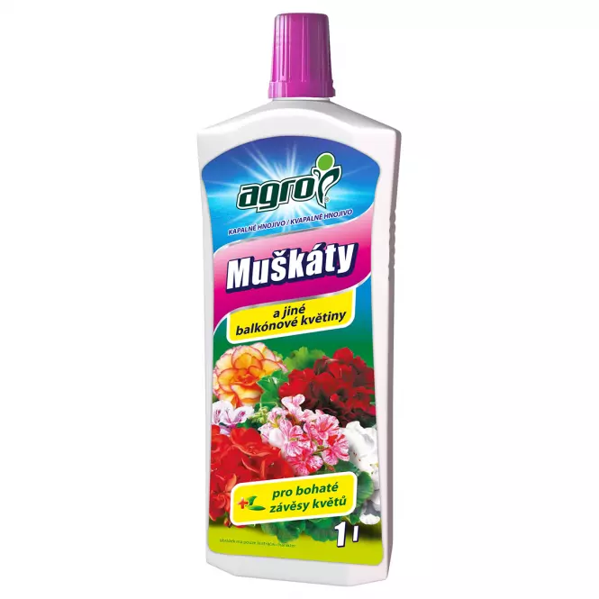 Hnojivo kvapalné na pelargónie, begónie a iné balkónové kvety 1L