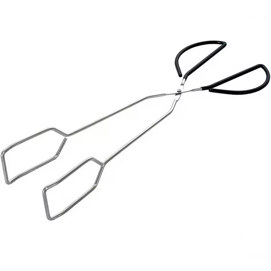 Chrómované grilovacie kliešte, BBQ 38 cm