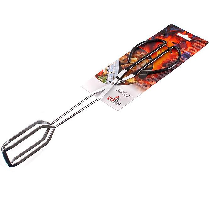 Chrómované grilovacie kliešte, BBQ 38 cm