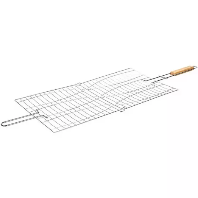 Grilovací rošt na 3 ryby 58x25x27 cm