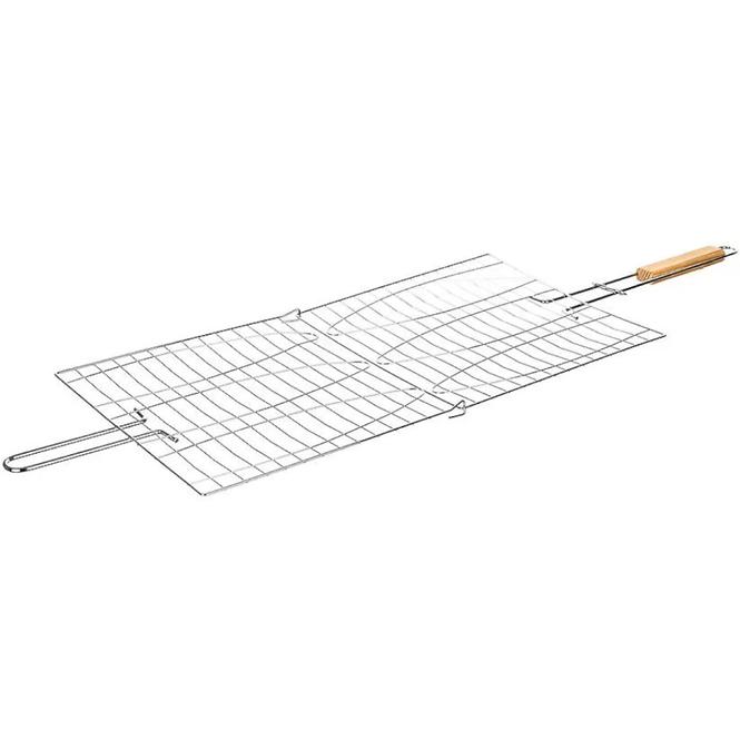 Grilovací rošt na 3 ryby 58x25x27 cm