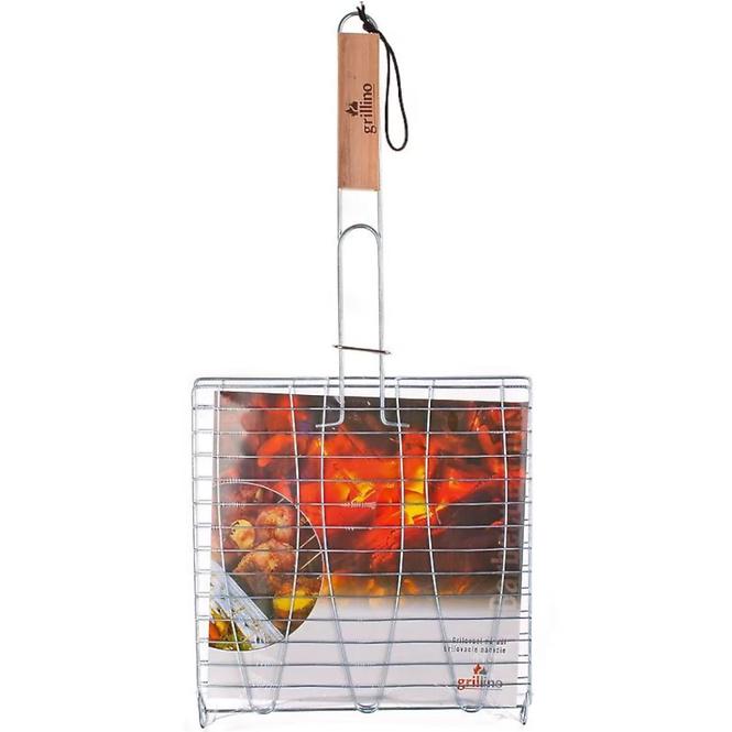 Grilovací rošt na 3 ryby 58x25x27 cm